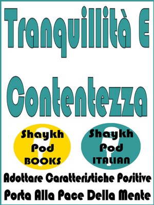 cover image of Tranquillità E Contentezza